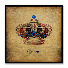 Load image into Gallery viewer, Queen Brown Canvas Print Black Frame Kids Bedroom Wall Home Décor
