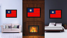 Load image into Gallery viewer, Taiwan Country Flag Vintage Canvas Print with Black Picture Frame Home Decor Gifts Wall Art Decoration Artwork
