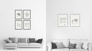 1958 Keyboard Construction Old Patent Art Print on Canvas Custom Framed Vintage Home Decor Wall Decoration Great for Gifts
