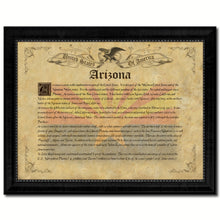 Load image into Gallery viewer, Arizona Vintage History Flag Canvas Print, Picture Frame Gift Ideas Home Décor Wall Art Decoration
