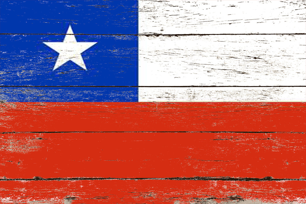 Chile Country National Flag Vintage Canvas Print with Picture Frame Home Decor Wall Art Collection Gift Ideas