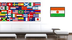 Niger Country National Flag Vintage Canvas Print with Picture Frame Home Decor Wall Art Collection Gift Ideas