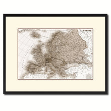 Load image into Gallery viewer, Europe Vintage Sepia Map Canvas Print, Picture Frame Gifts Home Decor Wall Art Decoration
