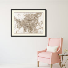 Load image into Gallery viewer, Asia Vintage Sepia Map Canvas Print, Picture Frame Gifts Home Decor Wall Art Decoration
