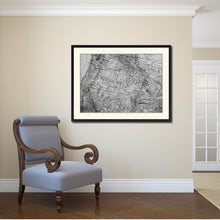 Load image into Gallery viewer, Us Pacific Northwest Vintage B&amp;W Map Canvas Print, Picture Frame Home Decor Wall Art Gift Ideas
