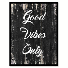 Load image into Gallery viewer, Good vibes only Motivational Quote Saying Canvas Print with Picture Frame Home Decor Wall Art
