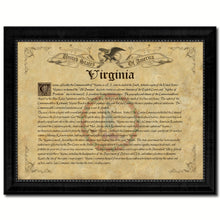 Load image into Gallery viewer, Virginia Vintage History Flag Canvas Print, Picture Frame Gift Ideas Home Décor Wall Art Decoration
