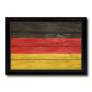 Germany Country Flag Texture Canvas Print with Black Picture Frame Home Decor Wall Art Decoration Collection Gift Ideas