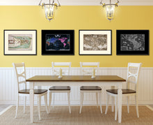 Load image into Gallery viewer, New York Vintage Antique Map Wall Art Home Decor Gift Ideas Canvas Print Custom Picture Frame
