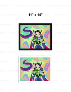 Custom for Ran - 11" x 14" Canvas Print w/Black Frame
