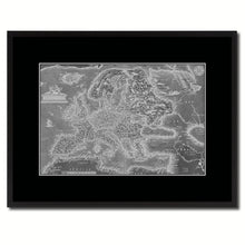 Load image into Gallery viewer, Europe Vintage Monochrome Map Canvas Print, Gifts Picture Frames Home Decor Wall Art
