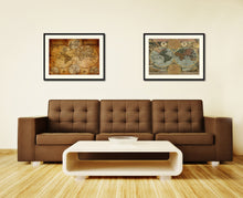 Load image into Gallery viewer, Johann Baptist Homann Vintage Antique Map Wall Art Home Decor Gift Ideas Canvas Print Custom Picture Frame

