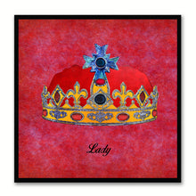 Load image into Gallery viewer, Lady Red Canvas Print Black Frame Kids Bedroom Wall Home Décor
