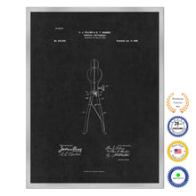 Load image into Gallery viewer, 1900 Doctor Surgical Instrument Antique Patent Artwork Silver Framed Canvas Home Office Decor Great for Doctor Paramedic Surgeon Hospital Medical Student
