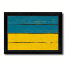 Load image into Gallery viewer, Ukraine Country Flag Vintage Canvas Print with Black Picture Frame Home Decor Gifts Wall Art Decoration Artwork
