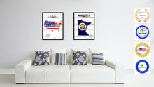 Load image into Gallery viewer, Minnesota State Flag Gifts Home Decor Wall Art Canvas Print Picture Frames
