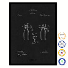 Load image into Gallery viewer, 1862 Wine Corkscrew Old Patent Art Print on Canvas Custom Framed Vintage Home Decor Wall Decoration Great for Gifts
