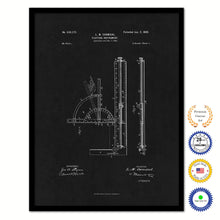 Load image into Gallery viewer, 1900 Plotting Instrument Old Patent Art Print on Canvas Custom Framed Vintage Home Decor Wall Decoration Great for Gifts
