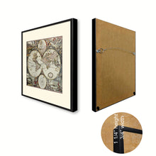 Load image into Gallery viewer, World Hemispheres Vintage Antique Map Wall Art Home Decor Gift Ideas Canvas Print Custom Picture Frame
