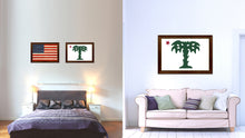 Load image into Gallery viewer, South Carolina Palmetto Guard Military Flag Canvas Print with Brown Picture Frame Home Decor Wall Art Gift Ideas
