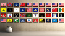 Load image into Gallery viewer, Gadsden Don&#39;t Tread On Me Colorado State Military Flag Canvas Print with Brown Picture Frame Home Decor Wall Art Gift Ideas
