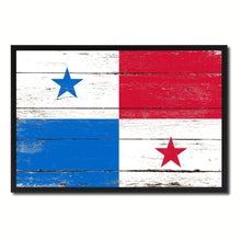 Load image into Gallery viewer, Panama Country National Flag Vintage Canvas Print with Picture Frame Home Decor Wall Art Collection Gift Ideas
