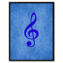 Load image into Gallery viewer, Treble Music Blue Canvas Print Pictures Frames Office Home Décor Wall Art Gifts
