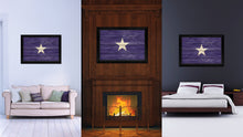 Load image into Gallery viewer, Bonnie Blue in Republic of West Florida Military Flag Texture Canvas Print with Black Picture Frame Gift Ideas Home Decor Wall Art
