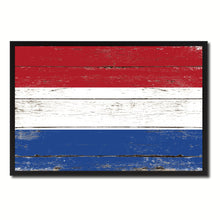 Load image into Gallery viewer, Netherlands Country National Flag Vintage Canvas Print with Picture Frame Home Decor Wall Art Collection Gift Ideas
