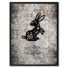 Load image into Gallery viewer, Zodiac Rabbit Horoscope Canvas Print, Black Picture Frame Home Decor Wall Art Gift

