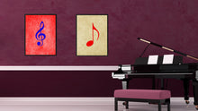 Load image into Gallery viewer, Quaver Music Brown Canvas Print Pictures Frames Office Home Décor Wall Art Gifts
