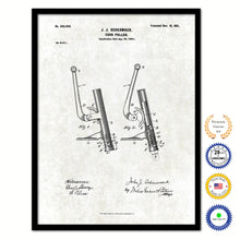 Load image into Gallery viewer, 1901 Cork Puller Old Patent Art Print on Canvas Custom Framed Vintage Home Decor Wall Decoration Great for Gifts
