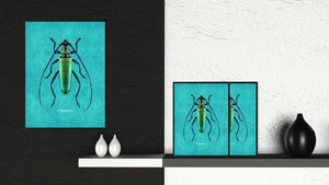 Capricorn Aqua Canvas Print, Picture Frames Home Decor Wall Art Gifts