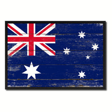 Load image into Gallery viewer, Australia Country National Flag Vintage Canvas Print with Picture Frame Home Decor Wall Art Collection Gift Ideas
