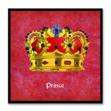 Load image into Gallery viewer, Prince Red Canvas Print Black Frame Kids Bedroom Wall Home Décor

