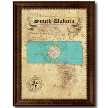 Load image into Gallery viewer, South Dakota State Vintage Map Home Decor Wall Art Office Decoration Gift Ideas
