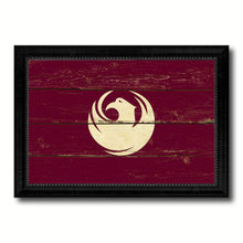 Load image into Gallery viewer, Phoenix City Arizona State Vintage Flag Canvas Print Black Picture Frame
