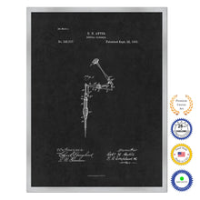 Load image into Gallery viewer, 1885 Dentist Dental Plugger Antique Patent Artwork Silver Framed Canvas Home Office Decor Great for Dentist Orthodontist
