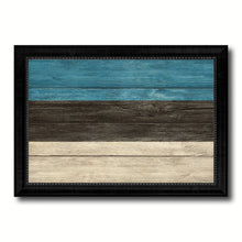 Load image into Gallery viewer, Estonia Country Flag Texture Canvas Print with Black Picture Frame Home Decor Wall Art Decoration Collection Gift Ideas
