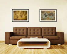 Load image into Gallery viewer, World Vintage Antique Map Wall Art Home Decor Gift Ideas Canvas Print Custom Picture Frame
