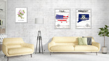 Load image into Gallery viewer, Connecticut Flag Gifts Home Decor Wall Art Canvas Print with Custom Picture Frame
