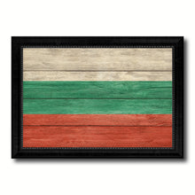 Load image into Gallery viewer, Bulgaria Country Flag Texture Canvas Print with Black Picture Frame Home Decor Wall Art Decoration Collection Gift Ideas
