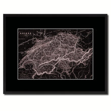 Load image into Gallery viewer, Switzerland Vintage Vivid Sepia Map Canvas Print, Picture Frames Home Decor Wall Art Decoration Gifts
