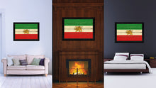 Load image into Gallery viewer, Iran Old Country Flag Vintage Canvas Print with Black Picture Frame Home Decor Gifts Wall Art Decoration Artwork
