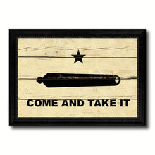 Load image into Gallery viewer, Revolution Come and Take It Military Flag Vintage Canvas Print with Black Picture Frame Home Decor Wall Art Decoration Gift Ideas
