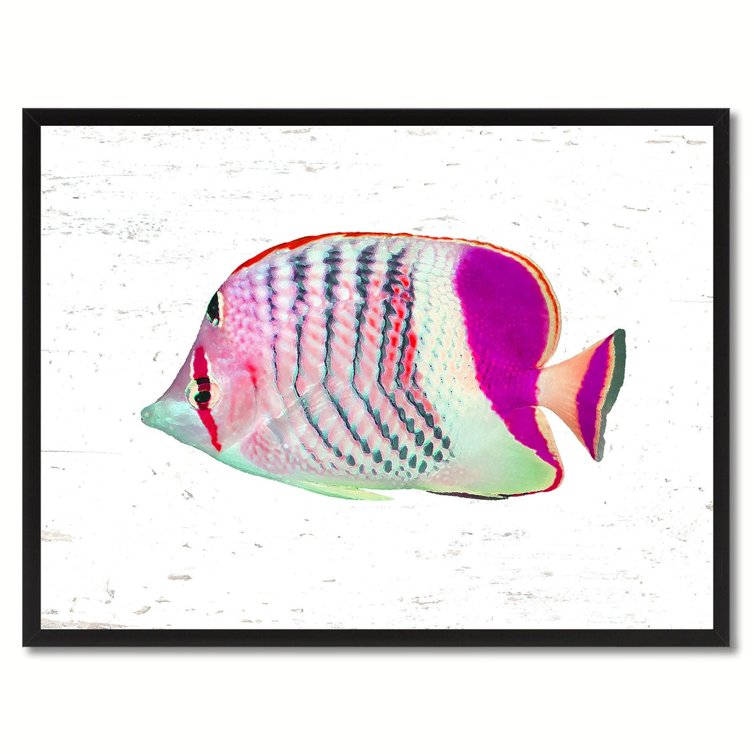 Purple Tropical Fish Painting Reproduction Gifts Home Decor Wall Art Canvas Prints Picture Frames