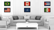 Load image into Gallery viewer, Nato Country Flag Texture Canvas Print with Black Picture Frame Home Decor Wall Art Decoration Collection Gift Ideas
