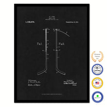 Load image into Gallery viewer, 1915 Hockey Stick Old Patent Art Print on Canvas Custom Framed Vintage Home Decor Wall Decoration Great for Gifts
