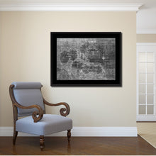Load image into Gallery viewer, Caribbean Vintage Monochrome Map Canvas Print, Gifts Picture Frames Home Decor Wall Art
