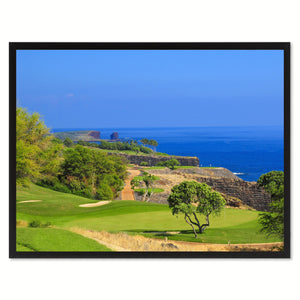 Coastal CA Golf Course Photo Canvas Print Pictures Frames Home Décor Wall Art Gifts